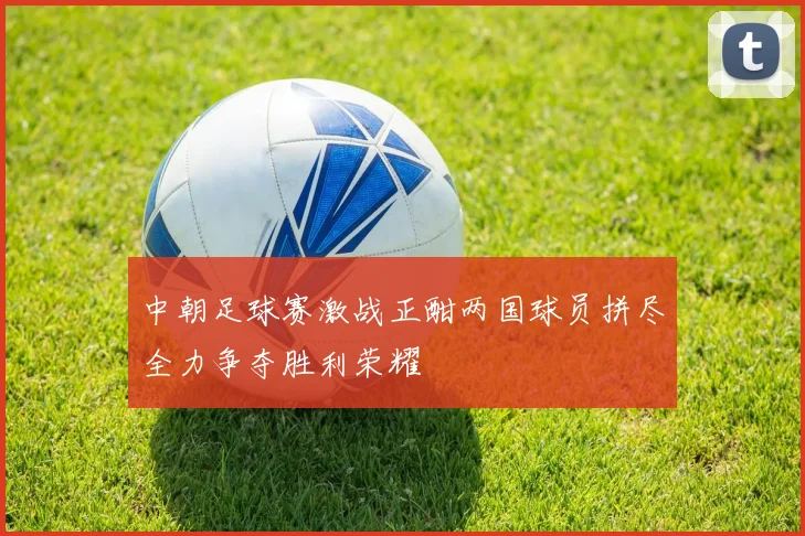 中朝足球赛激战正酣两国球员拼尽全力争夺胜利荣耀